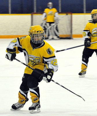 Coquitlam Chiefs Players wearing LAGA Sports hockey jersey and hockey socks image 4