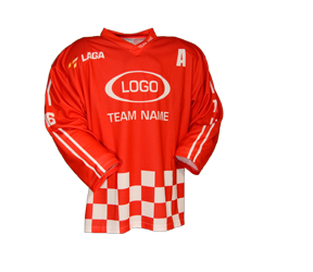 Checker custom hockey jersey