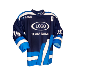 Euro stripes custom hockey jersey