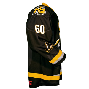 Fully custom ball hockey jersey side view